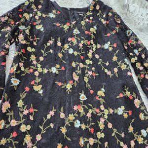 Tahari woman's dress with embroidery